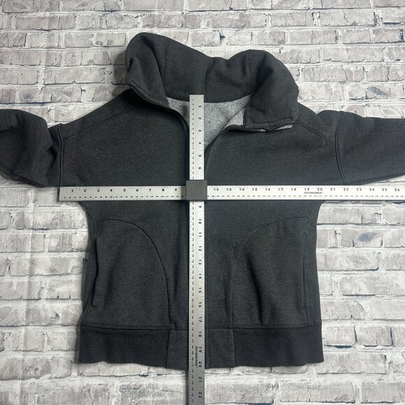 EUC Lululemon Hug It Out Fleece Zip Up Jacket Size 6 (Dark Grey) - Picture 15 of 16